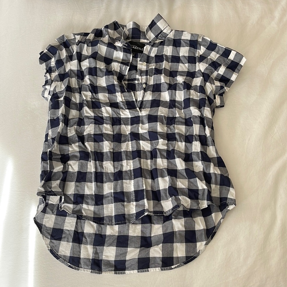 J. Crew Plaid Collared Tunic